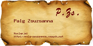 Palg Zsuzsanna névjegykártya